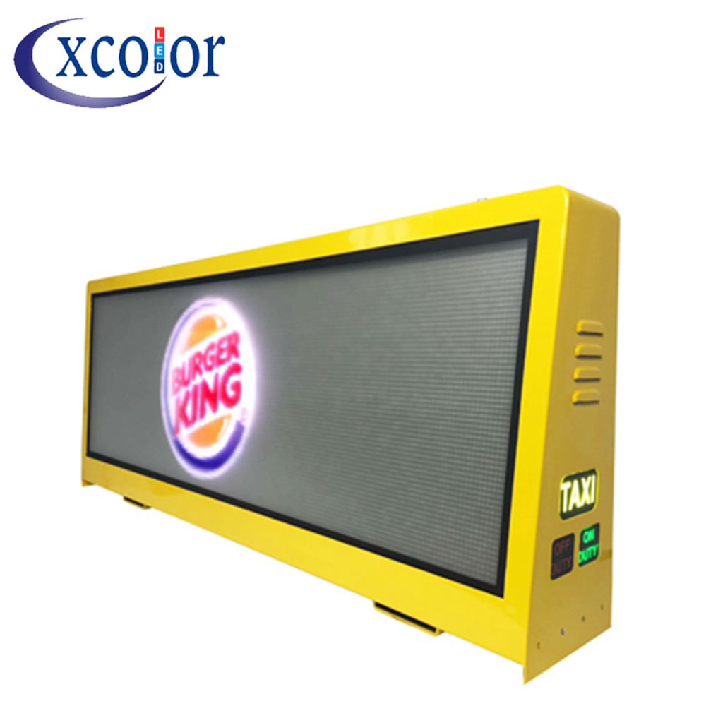 Outdoor GPS RGB P5 Taxi Top Led Screen