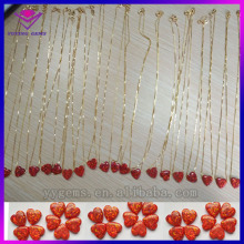 Fashion red opal gold plated 925 silver jewelry pendant, opal jewelry made in china