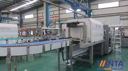 High Speed Shrink Wrapping Machine With Film For Pet Bottle And Can 25 Ppm