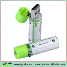 Hot selling usb battery1.2v AA rechargeable battery