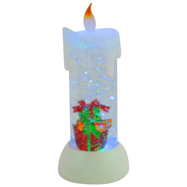 LED Acrylic Christmas Pillar Candle Light