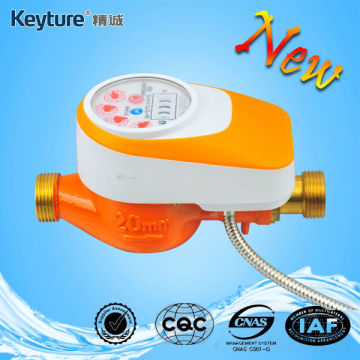 Wired AMR Water Meter With Valve Control Orange