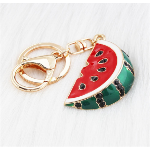 Hot Selling Fashion Metal Silver Fruit Keychain