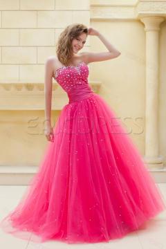 Charming Red Chiffon Sweetheart Evening Dresses 2015 Prom Gown