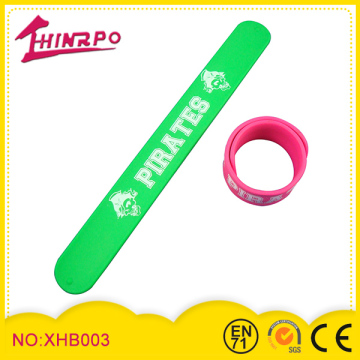 Color Full Print Bulk Slap Snap Band Cheap Silicon Slap Wristbands Slap Band