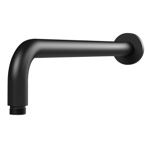 Matt Black Round Brass Shower Arm