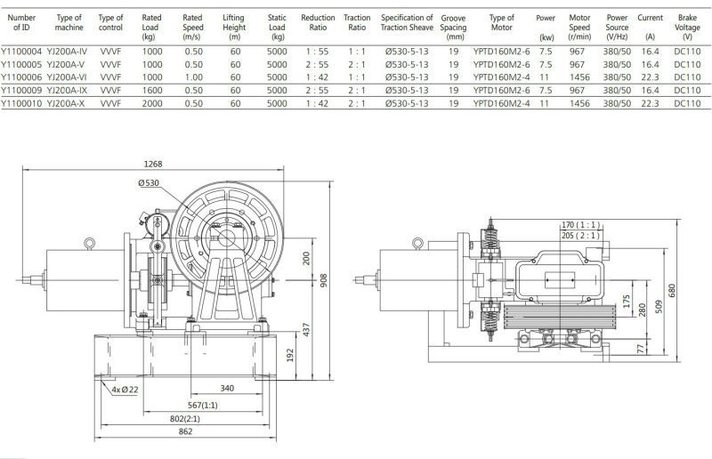 Traction Transmission Elevator Traction Sheave