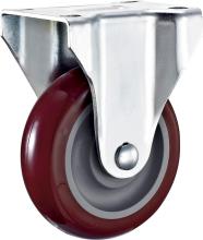 American Medium Duty Plate Fixed PU Caster Wheel