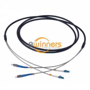 Cable de puente de fibra blindado de TPU blindado 2F LC-FC SM SX