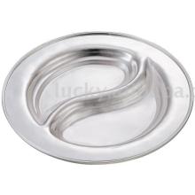 Silver plated S shape plate