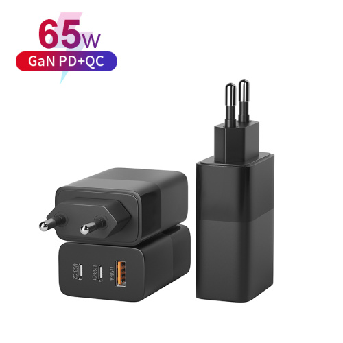 65W Charger Gan PD Tipo C Cargador rápido