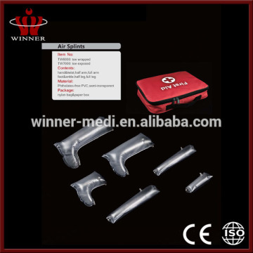 Ambulance inflatable pneumatic air splints