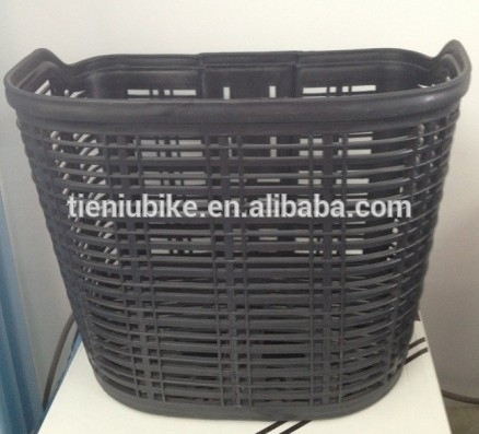 City Bike Basket Plastic Bicycle Basket Wholesale TIENIU brand