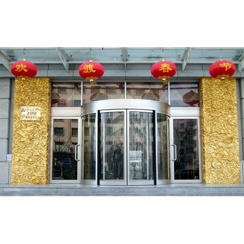 Automatic Curved Sliding Doors with Access Control System