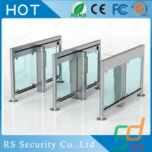 Security Electronic Canteen Housing Glass Turnstile