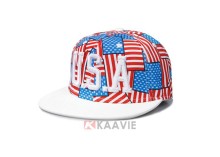 3d embroidery acrylic letters USA flag snapback hat