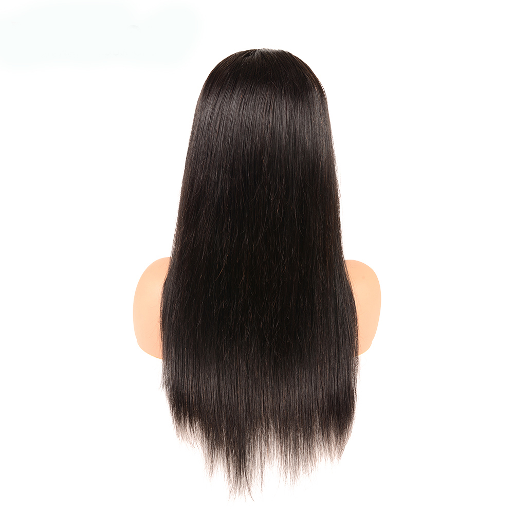 Pre Plucked Silk Long Straight Parting Raw 22 Inch Brazilian Hair Silk Top Wefted Lace Closure Wigs