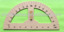 Wood protractor / Teaching protractor / Compass / Math set