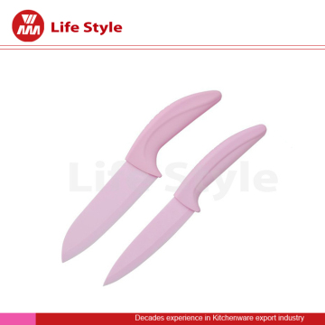 Colored ceramic chef knife & carving knife set