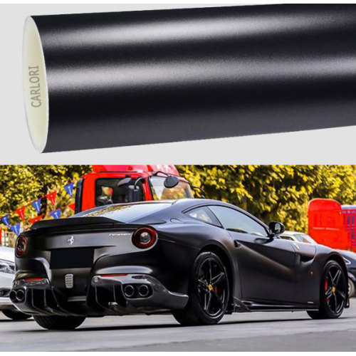 Satin metallesch donkel groe Auto Vinyl Wrap