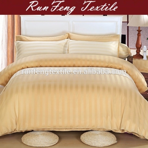 Luxury tencel and cotton sateen jacquard stripe bedding set