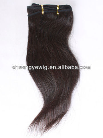 AAAAA virgin indian remy machine weft hair