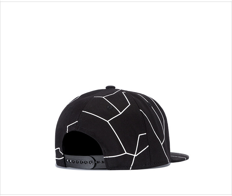 Hip-hop hat black leaf embroidered baseball cap (6)