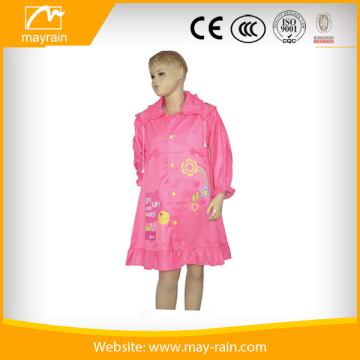 polyester raincoat waterproof jacket for girls