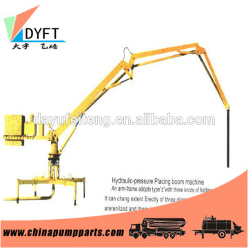 manual concrete placing boom machinery for delivery concrete