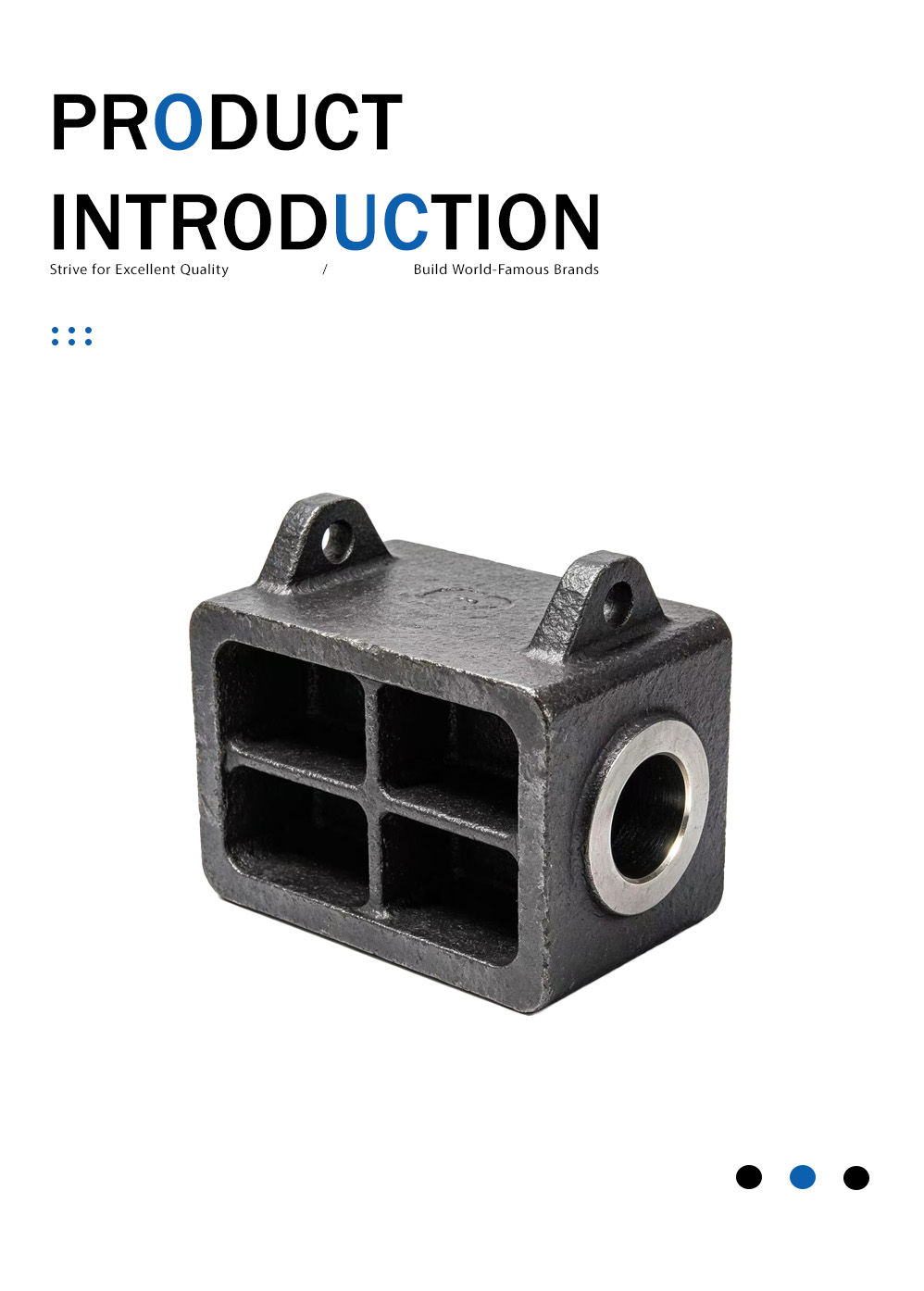 Литье кронштейна рамы гусеницы из серого железа Gray Iron Track Frame Bracket Casting