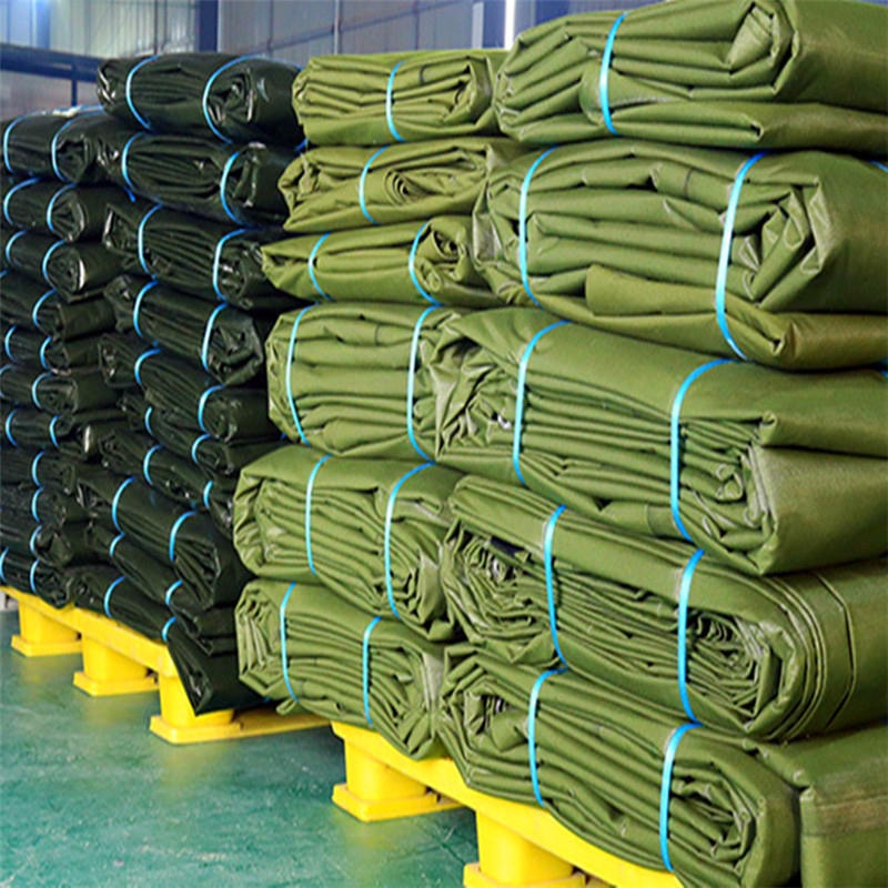 Stock of polyester canvas tarps 