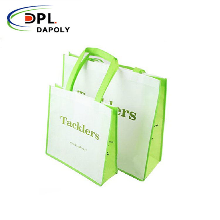 Brand promotion custom printed eco reusable foldable non woven shopping tote bags with logo and handles