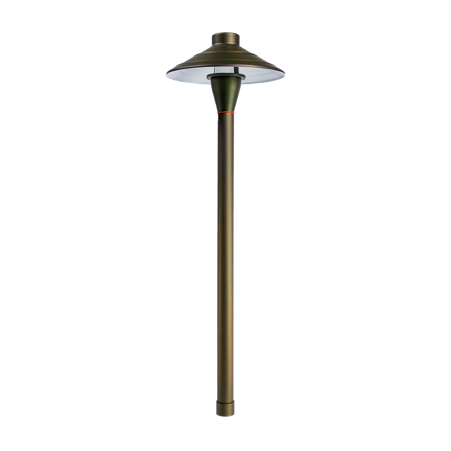 Brass Hat path light for Pathway and landscape