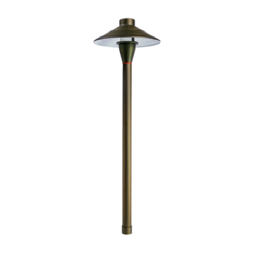 Lampe de chemin Brass Hat pour Pathway et paysage