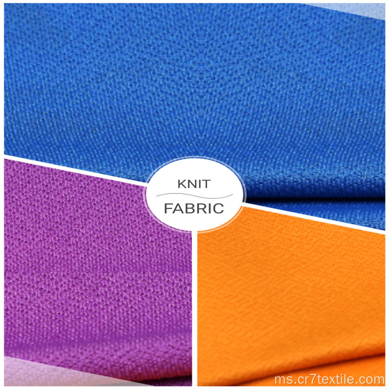 Jualan Online Dyed Knitting Mosscrepe Spandex Jersey Fabric