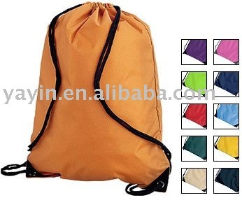 210D nylon drawstring bag/drawstring backpack/drawstring shoe bag