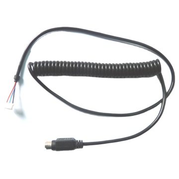 PS2 Keyboard with Curly Retractable Cord