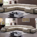 Italienische Wohnzimmer Ecke Leder Sofa Set