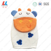 3D cow children daily bath gloves