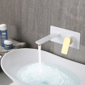 Simple fashion double hole wall mounted faucet