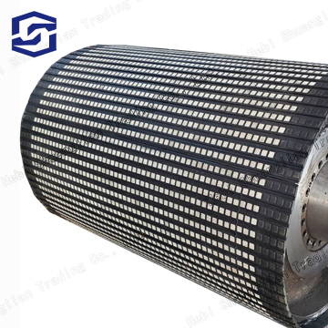 Coal Mining Pulley Ceramic Rubber Lagging