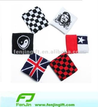 Customized cotton country flag sweatbands