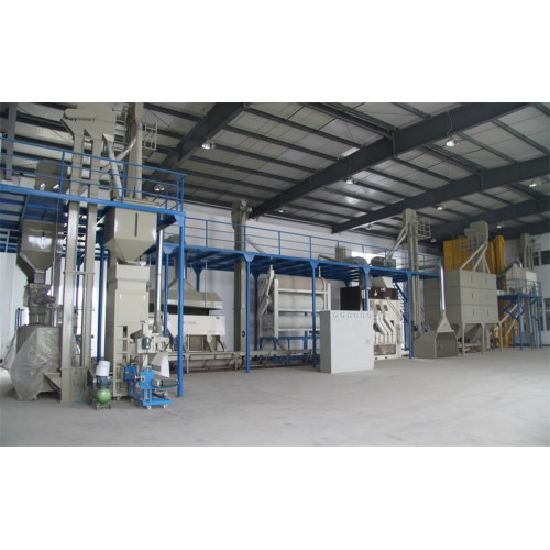 Peeling pháo kích làm sạch Porcessing Hulling Awning Line