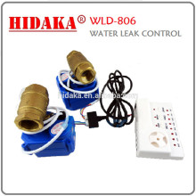 Water leak system with automatic stop valve water leak detector with motion sensor