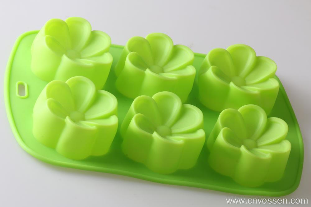 6 cups flower cake mold