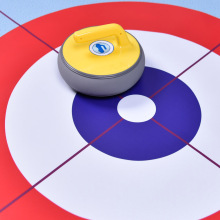 Indoor Family Game: 8-Piece Floor Curling Set