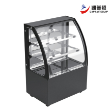 Curved Glass Dessert Display Cooler