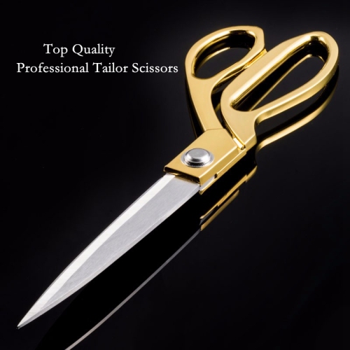 Prajna Golden Tailor Scissors Stainless Steel Professional Cutter Leather Fabric Sewing Shears Sharp Blade Vintage Scissors