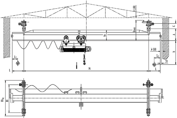 5 Ton Single Beam Bridge Crane