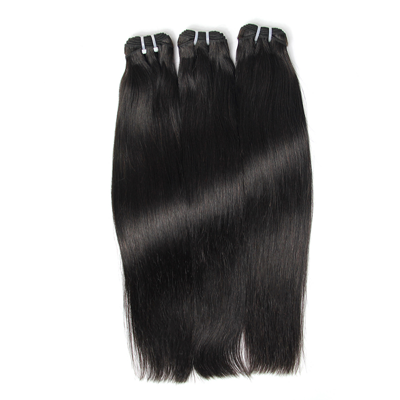 silky straight double drawn raw temple indian hair , 100% cuticle aligned raw virgin hair, double drawn hair weave distributors